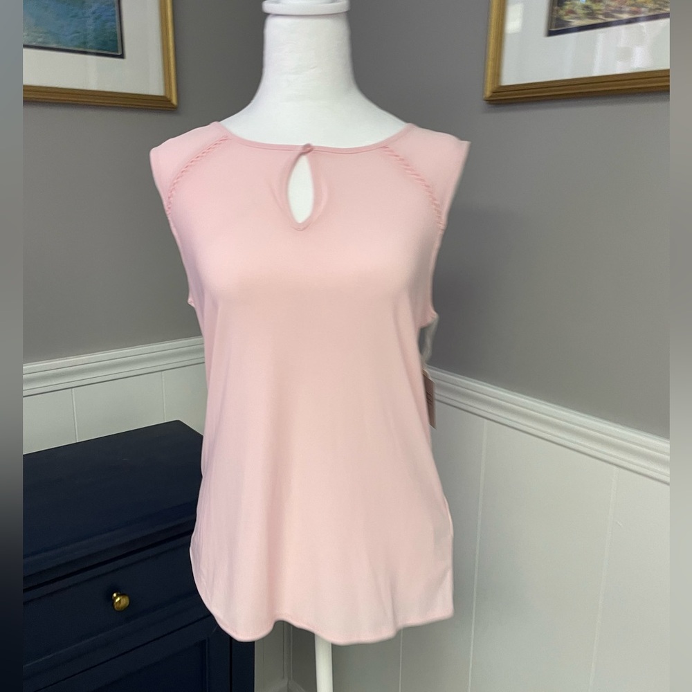 Kasper NWT women’s sleeveless blouse size Small pink